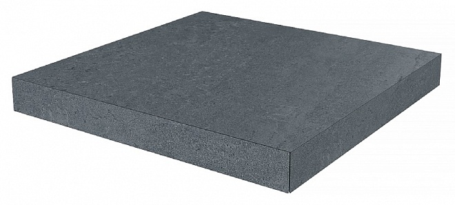 Ступень угловая клееная Про Матрикс чёрный 33x33x0,9