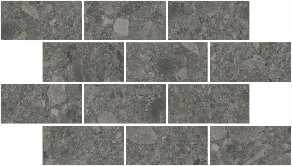 Декор Чеппо ди Гре мозаичный антрацит матовый 34,6x20x0,9