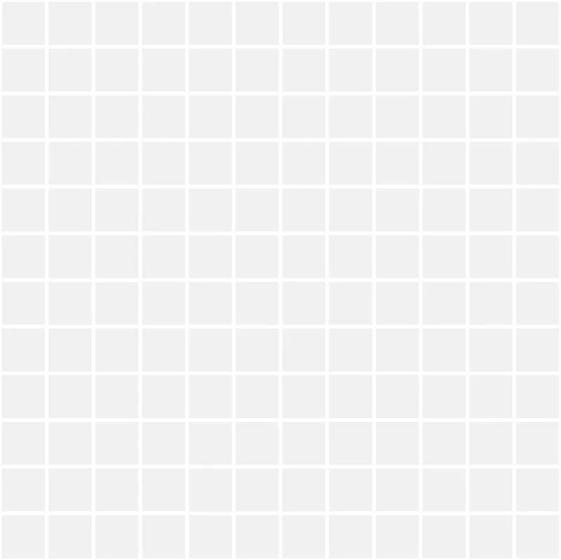 Темари белый матовый 29,8х29,8х0,35 из 144 частей 2,3х2,3